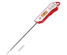ThermoPro TP15 Digitales Bratenthermometer Profi-Küchenthermometer Fleischthermometer Grillthermometer mit langem Fühler, IP65 strahlwassergeschützt, abwaschbar