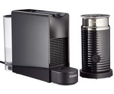 Krups Nespresso Essenza Mini XN1118 Kaffeekapselmaschine (1310 Watt, 0,7 Liter, 19 bar, inklusive Aeroccino Milchaufschäumer) schwarz