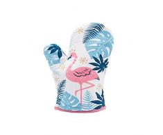 Chalkalon Ofen handschuh, Flamingo Bedruckter Baumwolle Ofen handschuh für Mikrowellenofen Heißback isolierter Handschutz für leichte Beanspruchung Calm