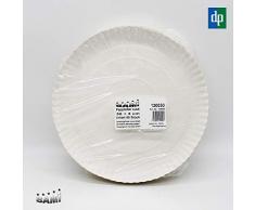 BAMI EINWEGARTIKEL 100 Stück Pappteller Pizzateller Einweg Teller 30cm Durchmesser