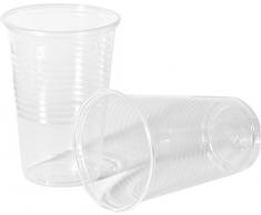 HEKU 30473 1000 Trinkbecher, PP, 0,2l, klar