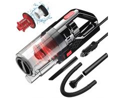 SONRU Auto Staubsauger, 150W 7000PA Starke Saugleistung Geräuscharmer, Nasser/Trockener Portable Handstaubsauger für KFZ, mit 4,5 m Netzkabel, Doppelfiltern, Tragetasche