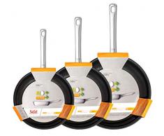 Silit Calabria Set 3 x Bratpfanne 20/24/28cm hoch induktionsgeeignet Pfannenset