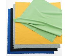 Eco-Fused extra große Mikrofaser-Reinigungstücher - 20er Pack - 12 x 12 Zoll - Für Smartphones, Tablets, Fernseher, Notebook- oder Desktop-Bildschirm, Vitrinen, Spiegel, Glastische und Keramik