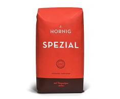 J. Hornig Kaffeebohnen Spezial, 500g, mildes und schokoladiges Aroma, für Vollautomaten, Filterkaffeemaschine oder Espressokocher, ganze Bohnen