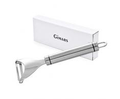 Gimars Spargelschäler aus Edelstahl，Kartoffelschäler/Gemüseschneider für Obst und Gemüse，Potato Peeler für Möhren, Gurken und Äpfeln