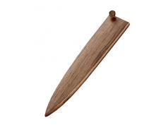 Aibote Handgemachte natürliche schwarze Walnuss Universal japanische Sashimi Messerscheide Holzbezug Chef Messer Taschen Hüllen Schutz für Yanagiba Sujihiki Slicer (10,5 Zoll)