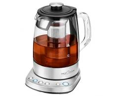 ProfiCook PC-WKS 1167 G, 2in1 Tee- und Wasserkocher, kostenlose App, programmierbare Temperaturregelung, Glas-/Edelstahlgehäuse, 1.5 Liter