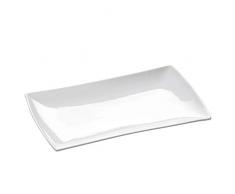 Maxwell & Williams JX250032 East meets West Servierplatte, Porzellan, Weiß, 26x15x2,5 cm