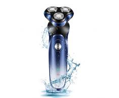 Elektrorasierer für Herren, Rotationsrasierer Elektrorasierer mit Präzisionstrimmer Haarschneider Bartschneider Nass und Trocken USB Wiederaufladbar