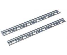 Gedotec Wandschiene Schrankaufhänger-Schiene Aufhängeschiene für Oberschränke | Länge 557 mm | Stahl verzinkt mit 100 kg Tragkraft | Schrank-Schiene für Küchen-Möbel | 2 Stück - Hänge-Schienen Metall