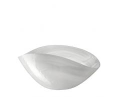 Leonardo Alabastro Schale weiß, 38 cm x 20 cm (BxT), handgefertigt, semitransparentes Farbglas, 031214