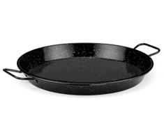 Happy Friends - Paella Pfanne - Stahl Emailliert Antihaftbeschichtet - 40 cm - Höhe 4,3 cm