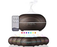 Fernbedienung Ultraschall-Elektro-Aroma-Diffusor, 7-Farben-Lampe ätherischen Öl-Zerstäuber, Automatische Stromversorgung, Timing, für Zuhause, Yoga, Büro, Spa,A