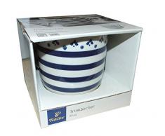 Trinkbecher Tasse Streifen mit Muster 450 ml Jumbotasse Jumbobecher