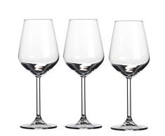 Annastore 3-TLG. Set hochwertige Weingläser Allegra 350 ml Weissweingläser Rotweingläser