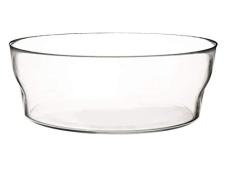 KADAX Glasschale, Salatschüssel, runde Glasschüssel, 19 cm Durchmesser, Tiefe Schale für Obst, Salat, Süßigkeiten, stapelbare Obstschale, große Salatschale, Tischdeko, transparent