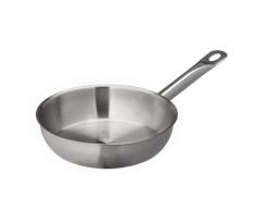 METRO Professional Pfanne unbeschichtet | Edelstahl | Backofengeeignet bis max. 240 °C | auch für Induktion | Pfanne | Universalpfanne | auch für gewerblichen Einsatz (Ø 32 cm)