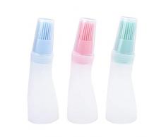 Silikon-Ölflasche mit Pinsel, Silikon Öl-Flasche mit Pinsel,für Barbecue Kochen Backen Pfannkuchen Grill Werkzeuge,Für Speiseöl Olivenöl Butter Sauce Essig Usw.