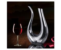 ISHOW 1000ml U Form Wein Dekantierer Kristall Wein Dekanter Weinkaraffe Weinglas