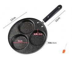 Bratpfanne Gusseisen Topf, Frühstück Pfanne Ei-Bratpfanne Spezialpfanne Für Spiegeleier Gusseisen Non Stick Ei Schimmel Bratpfanne Antihaft Beschichtung Geeignet Für Induktionsherde Und Gasherde