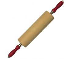 Städter Teigrolle/Rollholz ca. ø 8,5 x 35 cm mit Kugellager, Holz, Braun, 35 x 8, 5 x 30 cm