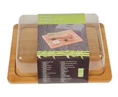 MY ce2601021 - Käseglocke, Bambus, 25 x 20 cm, beige.