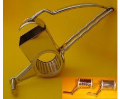 Käsereibe Edelstahl mit 2 Walzen (grob/fein)