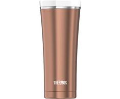 THERMOS 4004.284.047 Coffee-to-Go Thermobecher Premium, Edelstahl Rosé Gold 0,47 l, 5 Stunden heiß, 9 Stunden kalt, BPA-Free