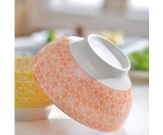 vancasso Natsuki 4-teilig Porzellan Schalen Set, Ø 15,2 cm Müslischalen, Mehrfarbig, Dessertschalen