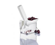 Westmark 40352260 Kirschentsteiner mit Schütte und Kernkassette, Höhe: 30 cm, Edelstahl/Kunststoff, Kernfix, weiß/Transparent