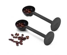 2x Namgiy Kaffeelöffel Kunststoff Kaffee Bohnen Scoop Puder Löffel Kaffee Messlöffel Kaffeemaßlöffel Dosierlöffel Kaffee Zubehör