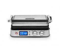DeLonghi MultiGrill CGH1030D, Elektro-Grill mit 7 Kochfunktionen, elektrischer Kontaktgrill, Tischgrill, mit Waffeleisen & Gratin-Funktion, 3 Grillplatten-Sets, 2000 W, 45,8 x 34,3 x 18,5 cm