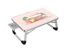 Klappbarer Computertisch Bett Schreibtisch Student Schlafsaal Home Computer Schreibtisch Frühstücksservice Kaffeetablett Kinder Bücherregal Sofa Boden Leseregal