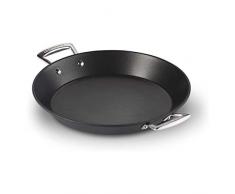 Le Creuset Aluminium-Antihaft Paellapfanne, Ø 32 cm, PFOA-frei, Für alle Herdarten inkl. Induktion geeignet, Anthrazit/Silber