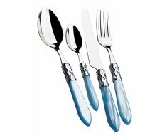 Bugatti alc7 m-s4265 Aladdin Besteckgarnitur, 49-teilig Tafelservice, Edelstahl/ABS HIMMELBLAU 52 x 37,5 x 16 cm
