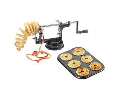 Gefu Apfelschäler 3 in 1 Set mit Küchleblech