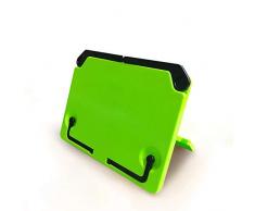 Zelro Tragbarer Schreibtischständer für Bücher, Notenblätter, Kochbuchhalter, faltbare und verstellbare Halterung für iPad Tablet, Kinder Lernunterlage Augen Schutz grün