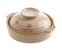 XINGJIJIJIA Geschmack Suppentopf Crock Pot Casserole Keramikkochtopf Suppentopf Hochtemperaturbeständige Kochtopf for Gasherd Herd kratzen (Color : Yellow)