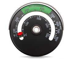 Magnetische Herd Thermometer Feuer Herd Rohr Thermometer Messgerät für Holz Log Kaminrohr Ofen Temperatur Messgerät (1)