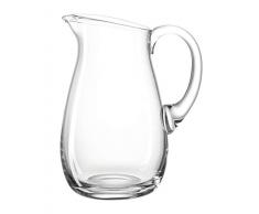 Leonardo Krug Giardino, Glas-Karaffe im Landhausstil, edler Wasser-Krug spülmaschinengeeignet, 1750-ml Füllvolumen, 010238