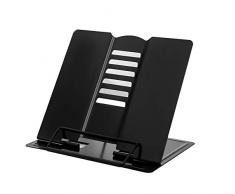 CS COSDDI Leseständer Kochbuchhalter Bücherständer Book Stand für Lesen,Küche und Büro (Schwarz)