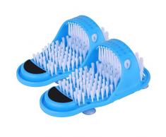 Fußwaschbürste, Fußbürste - Reinigung & Massage Für Füße - Fußpflege Fußpflege Bürste Waschbürste Fußmassage Unter Der Dusche Hornhautentferner Feile Slipper 1 Paar