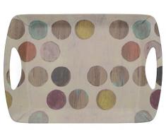 Creative Tops Retro Spots Großes Melamin-Serviertablett mit dekorativem Aufdruck, 47 x 33 cm (18,25 x 13) - Mehrfarbig