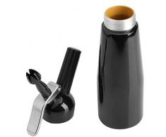 Yxp Schlagsahnespender, 500 Ml Schwarz Aluminium Schlag Dessert Sahne Butter Spender Whipper Schaum-Maschine Für Haushalt, Dessert-Shop,Schwarz