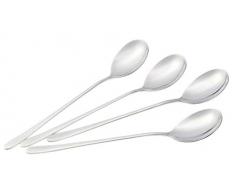 qhzhang 7 Stück 304 Edelstahl Abendessen Löffel/Suppe Löffel/Kaffeelöffel E(8.2 X 1.6)