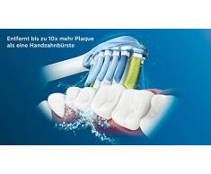 Philips Sonicare Original Aufsteckbürste Premium Plaque Defence HX9044/17, 10x mehr Plaqueentfernung, RFID-Chip, 4er Pack, Standard, Weiß