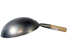 JADE TEMPLE 17057 Wok, Eisenpfanne,grau 15 x 55.5 x 36 cm