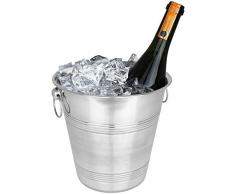 TW24 Sektkühler Edelstahl Wein Champagner Sekt Kühler Weinkühler Eiskübel Flaschenkühler Champagnerkühler