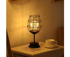 UANOU Kreative Led Schmiedeeisen Nachtlicht Rotwein Glas Rotwein Flasche Vase Geschenk Dekorative Lichter